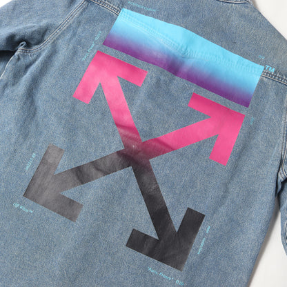 ヴィンテージ加工 グラデーションアロー デニムシャツ(GRADIENT ARROW VINTAGE DENIM SHIRT)