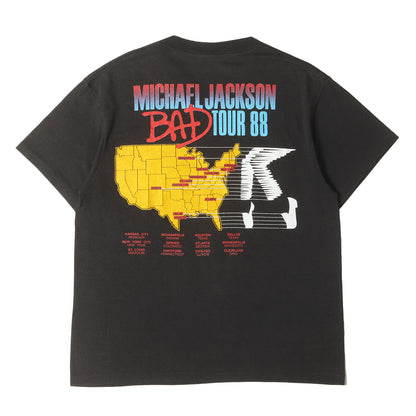 80s Michael Jackson BAD TOUR 88 Tシャツ(Spring Fordボディ / USA製)