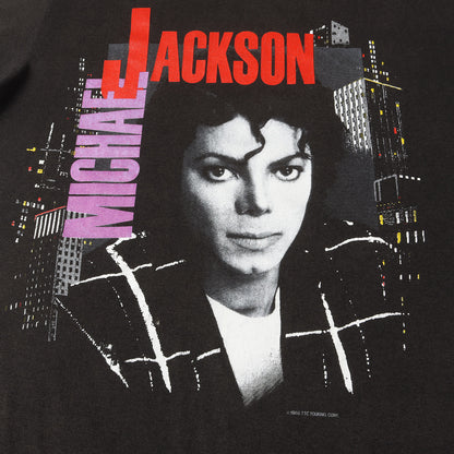 80s Michael Jackson BAD TOUR 88 Tシャツ(Spring Fordボディ / USA製)