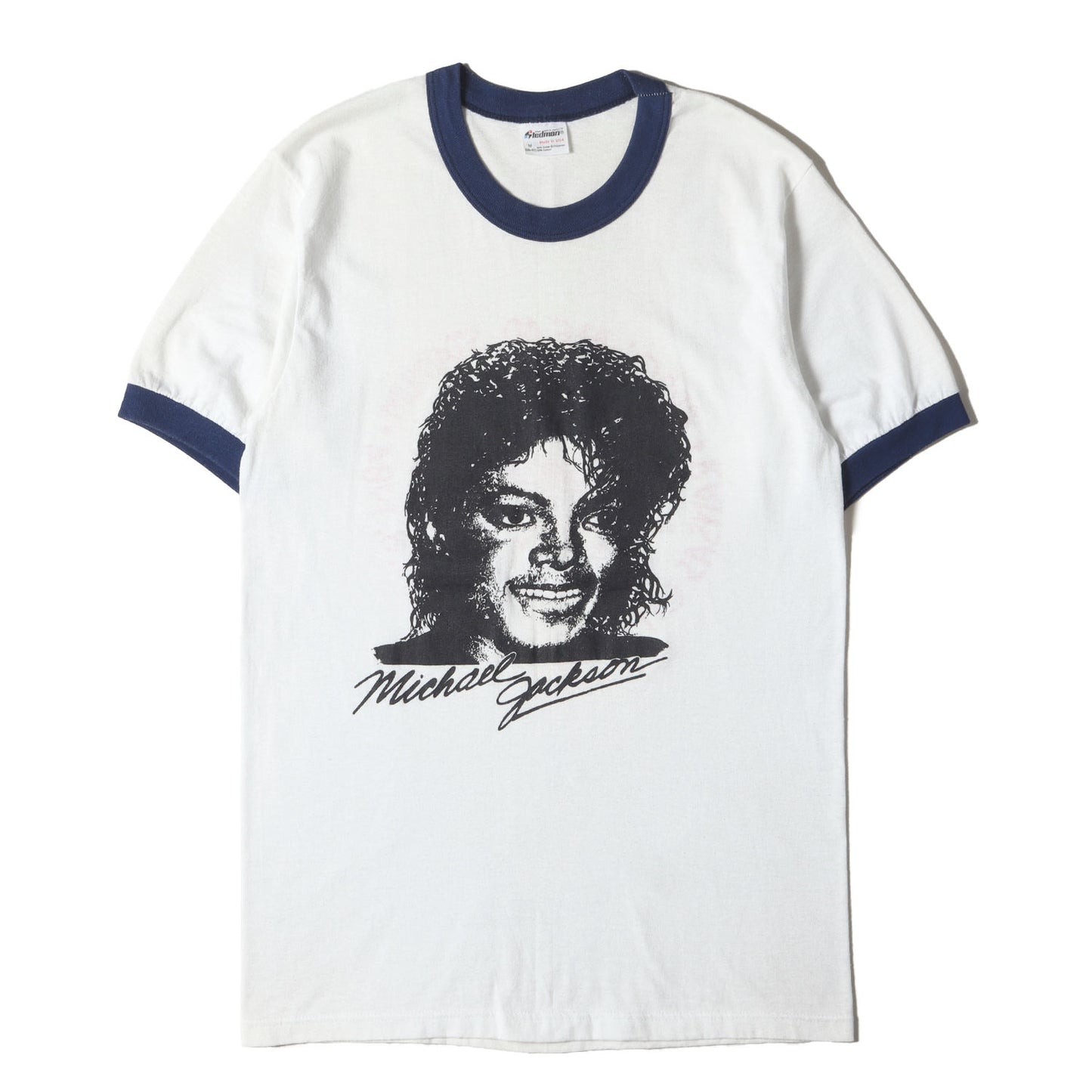 80s Michael Jackson / The Jacksons VICTORY TOUR 1984 リンガーTシャツ(Stedmanボディ / USA製)