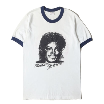 80s Michael Jackson / The Jacksons VICTORY TOUR 1984 リンガーTシャツ(Stedmanボディ / USA製)