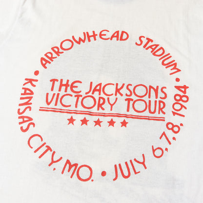 80s Michael Jackson / The Jacksons VICTORY TOUR 1984 リンガーTシャツ(Stedmanボディ / USA製)