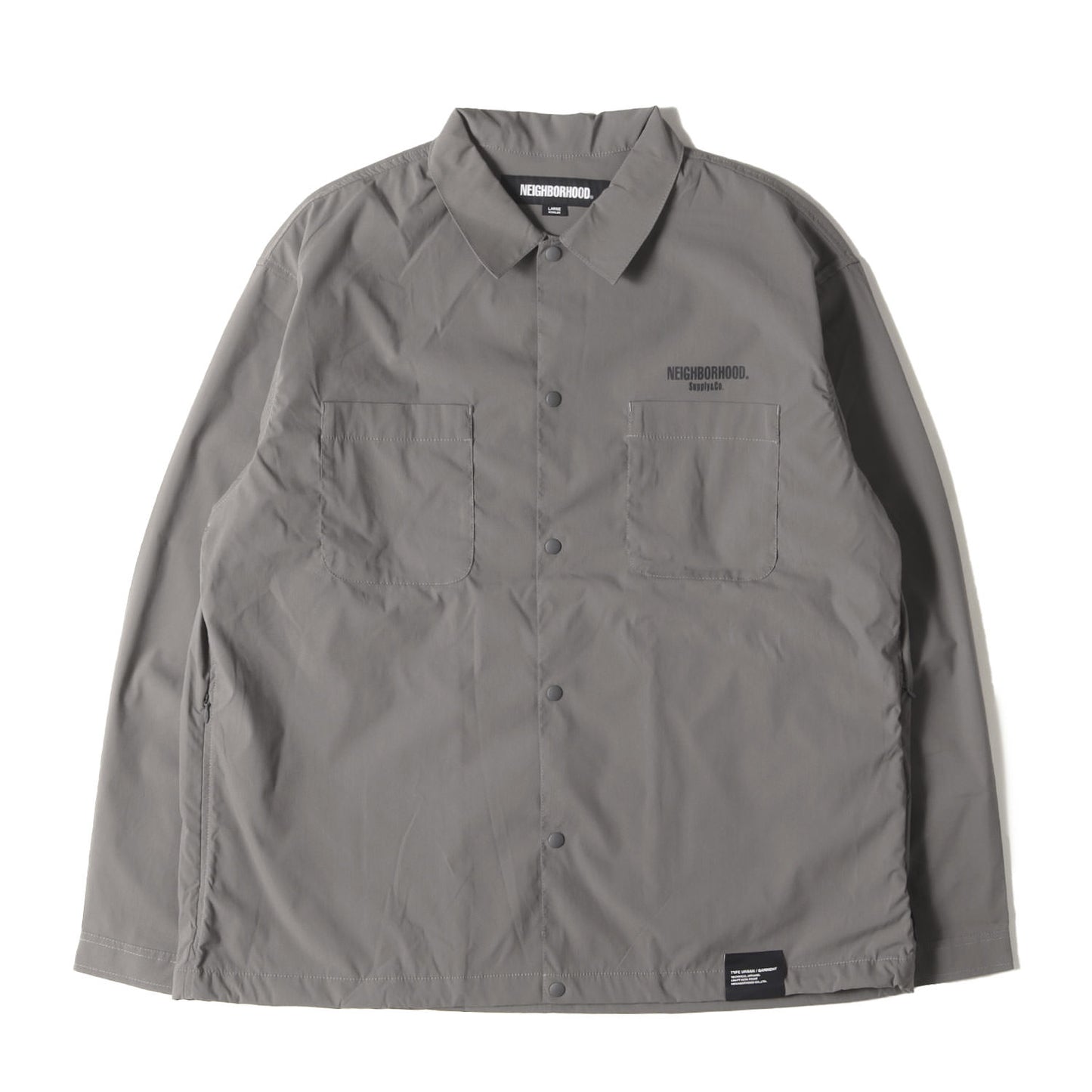 25SS タイプライター スナップボタン シャツ(MULTIFUNCTIONAL SHIRT LS)