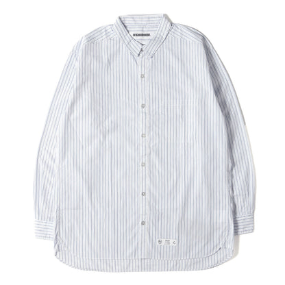 20SS 切替し ストライプ コットンシャツ(DESIGN-1 / C-SHIRT. LS)