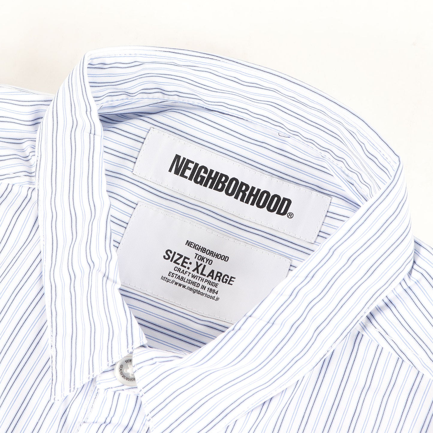 20SS 切替し ストライプ コットンシャツ(DESIGN-1 / C-SHIRT. LS)