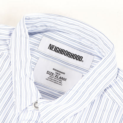 20SS 切替し ストライプ コットンシャツ(DESIGN-1 / C-SHIRT. LS)