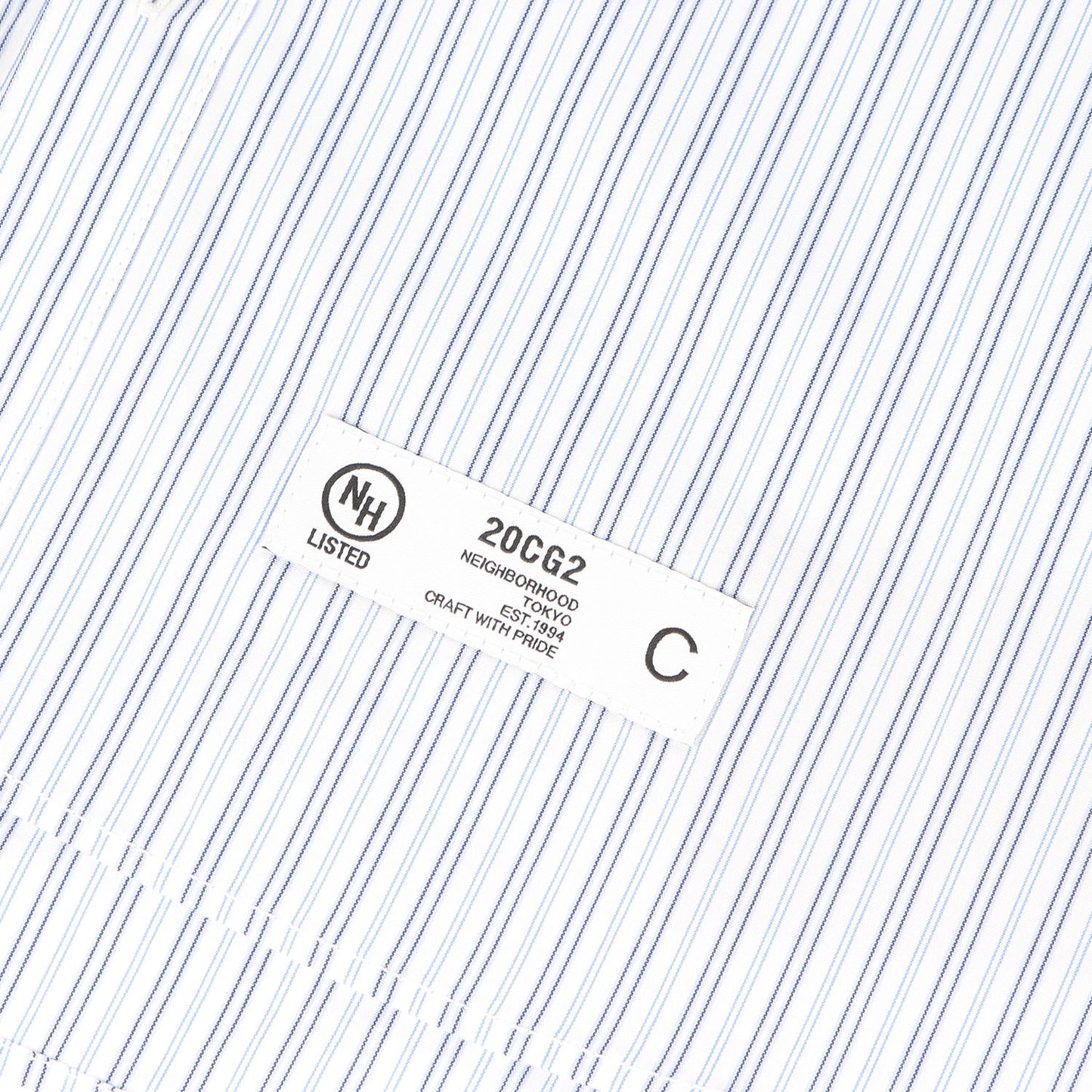 20SS 切替し ストライプ コットンシャツ(DESIGN-1 / C-SHIRT. LS)