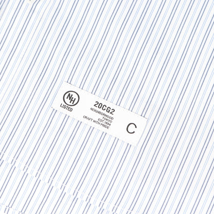 20SS 切替し ストライプ コットンシャツ(DESIGN-1 / C-SHIRT. LS)