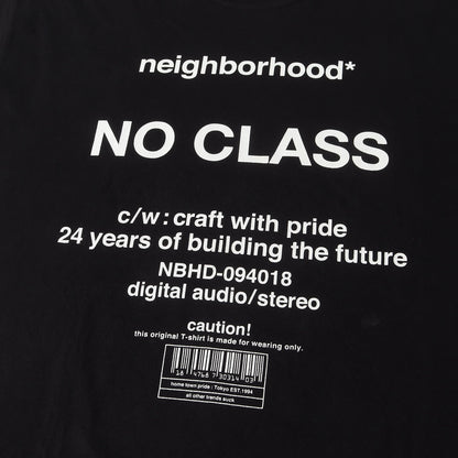 NO CLASSロゴ クルーネック Tシャツ