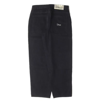 バギー テーパード ブラックデニムパンツ