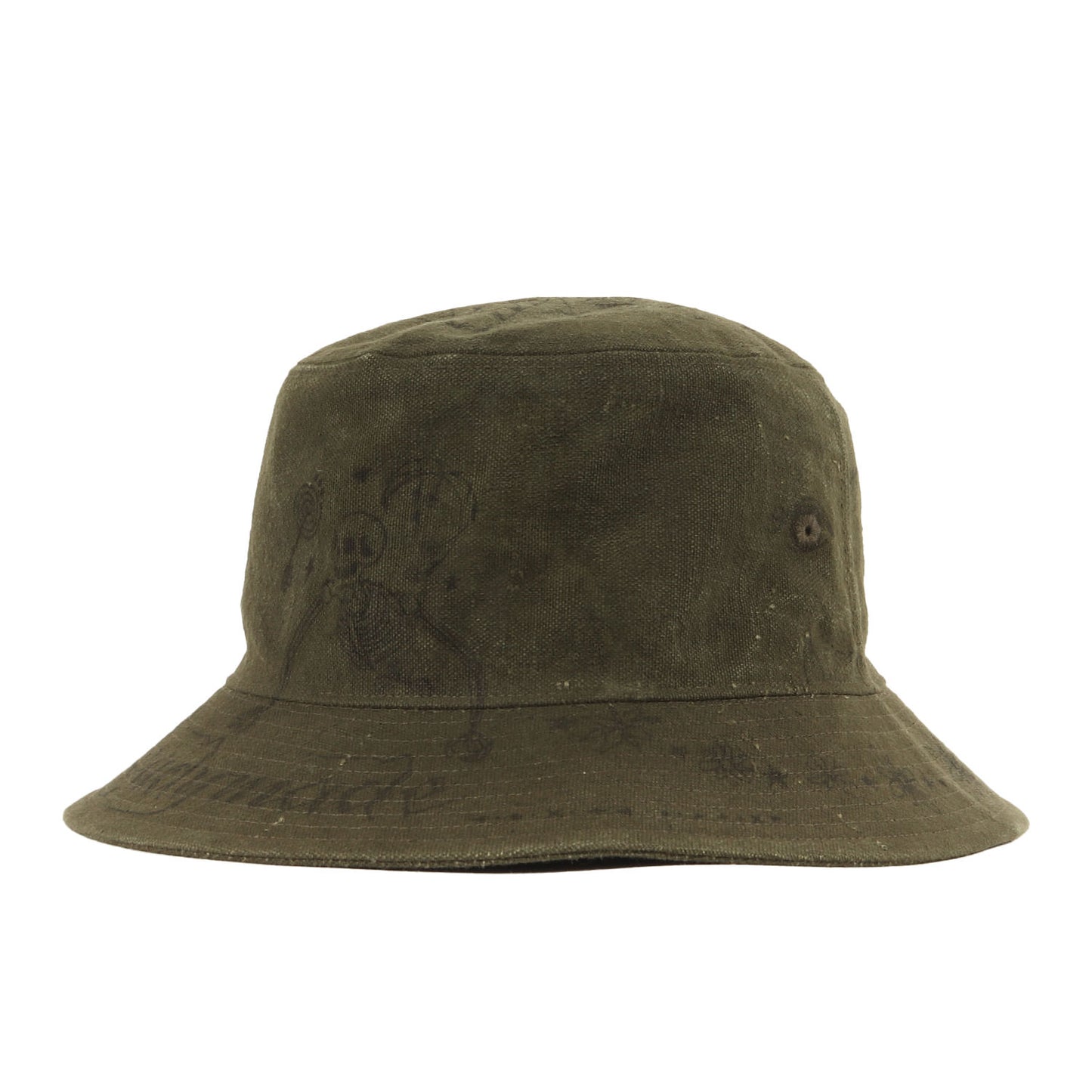 23AW ×Dr. Woo ヴィンテージリメイク タトゥーアート バケットハット(BUCKETHAT TATOO)