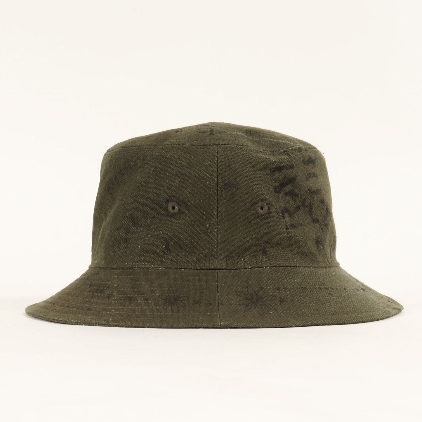 23AW ×Dr. Woo ヴィンテージリメイク タトゥーアート バケットハット(BUCKETHAT TATOO)