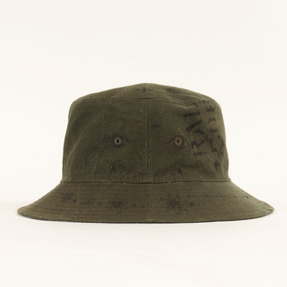 23AW ×Dr. Woo ヴィンテージリメイク タトゥーアート バケットハット(BUCKETHAT TATOO)