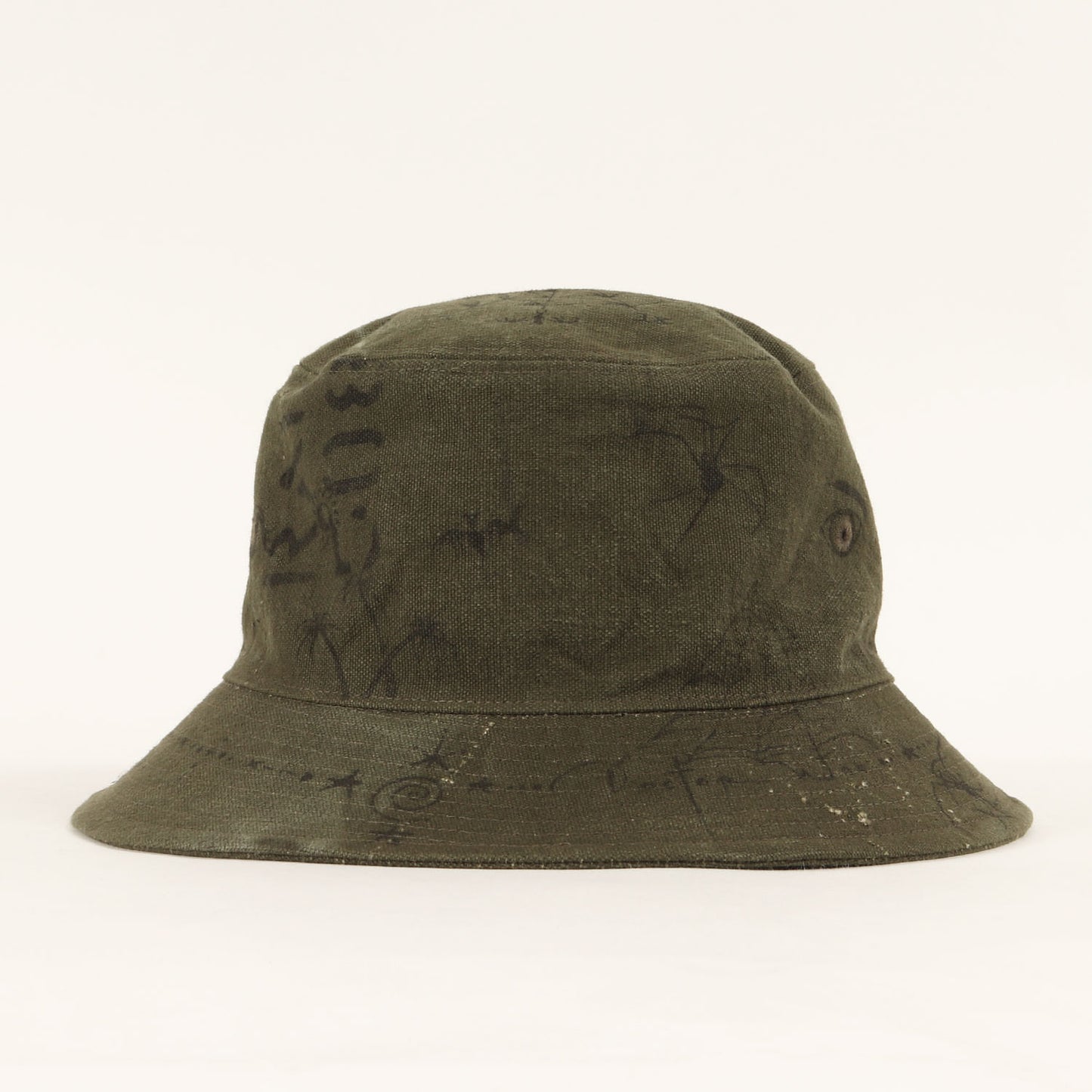 23AW ×Dr. Woo ヴィンテージリメイク タトゥーアート バケットハット(BUCKETHAT TATOO)