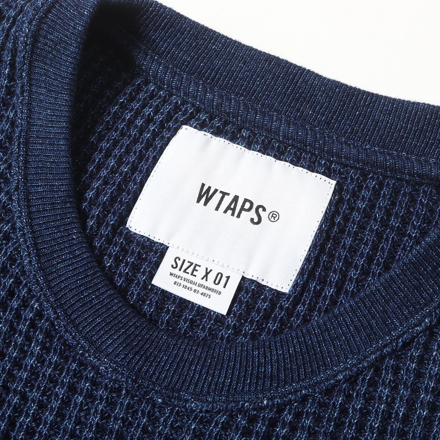 WTAPS ALL 02 SWEATER COTTON サーマル インディゴ 【公式通販】
