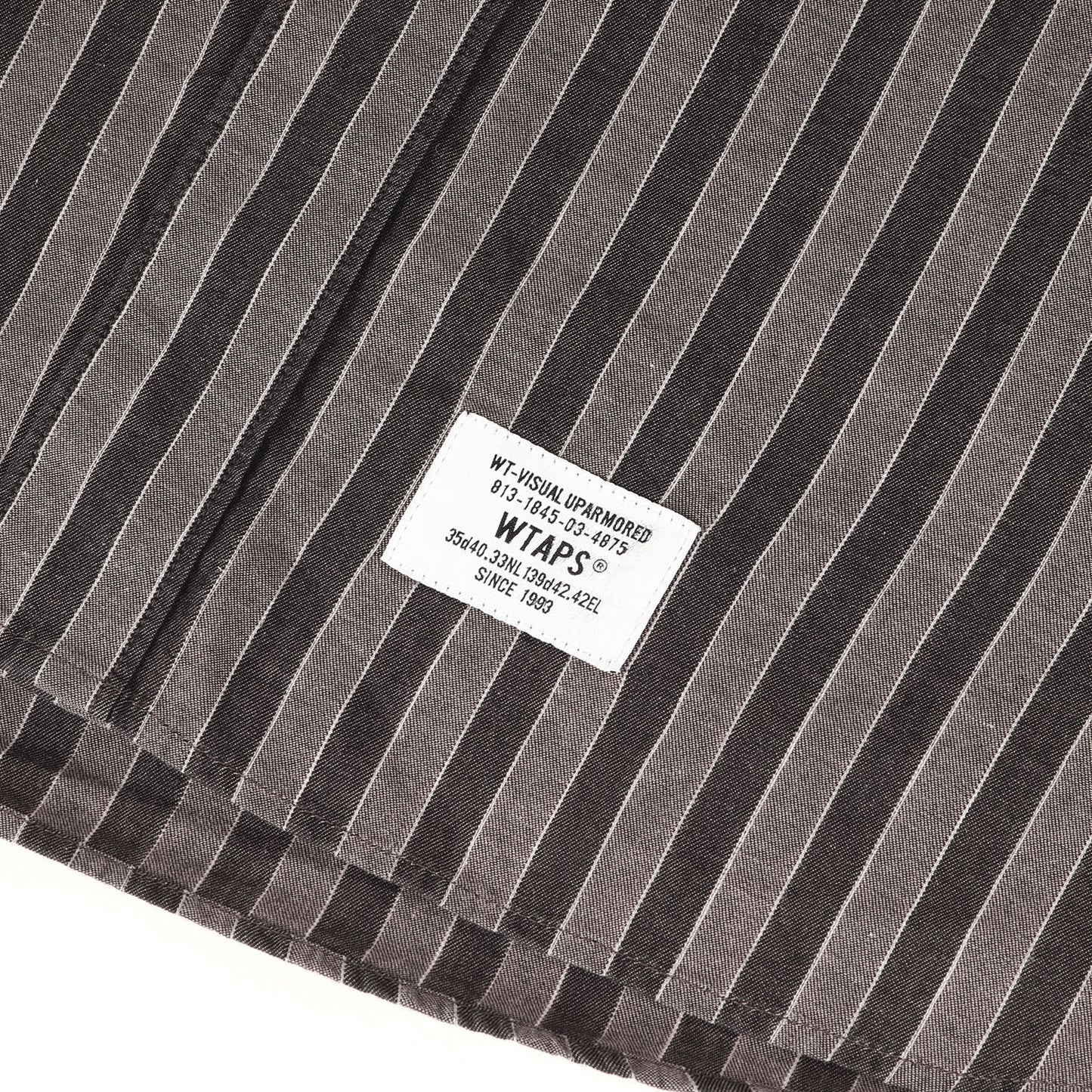 ストライプ ヘリンボーン コットンシャツ(BOUTIQUE LS)