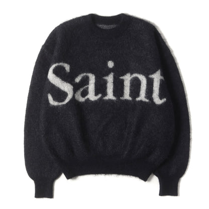 23AW ブランドロゴ モヘヤニット セーター(CREW NECK KNIT/SAINT)
