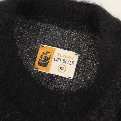23AW ブランドロゴ モヘヤニット セーター(CREW NECK KNIT/SAINT)