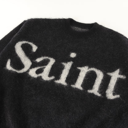 23AW ブランドロゴ モヘヤニット セーター(CREW NECK KNIT/SAINT)