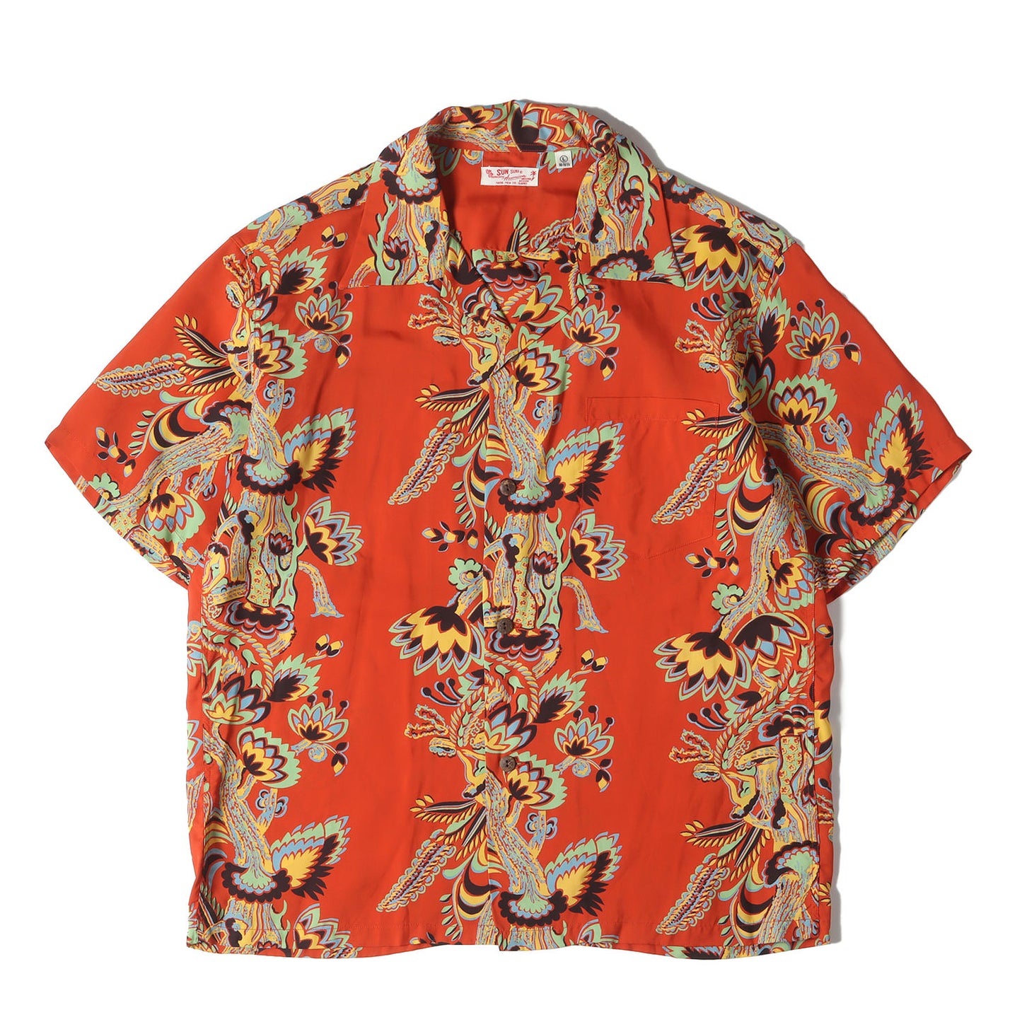 16SS モハラレディ柄 レーヨン アロハシャツ(MOHALA LADY BORDER)