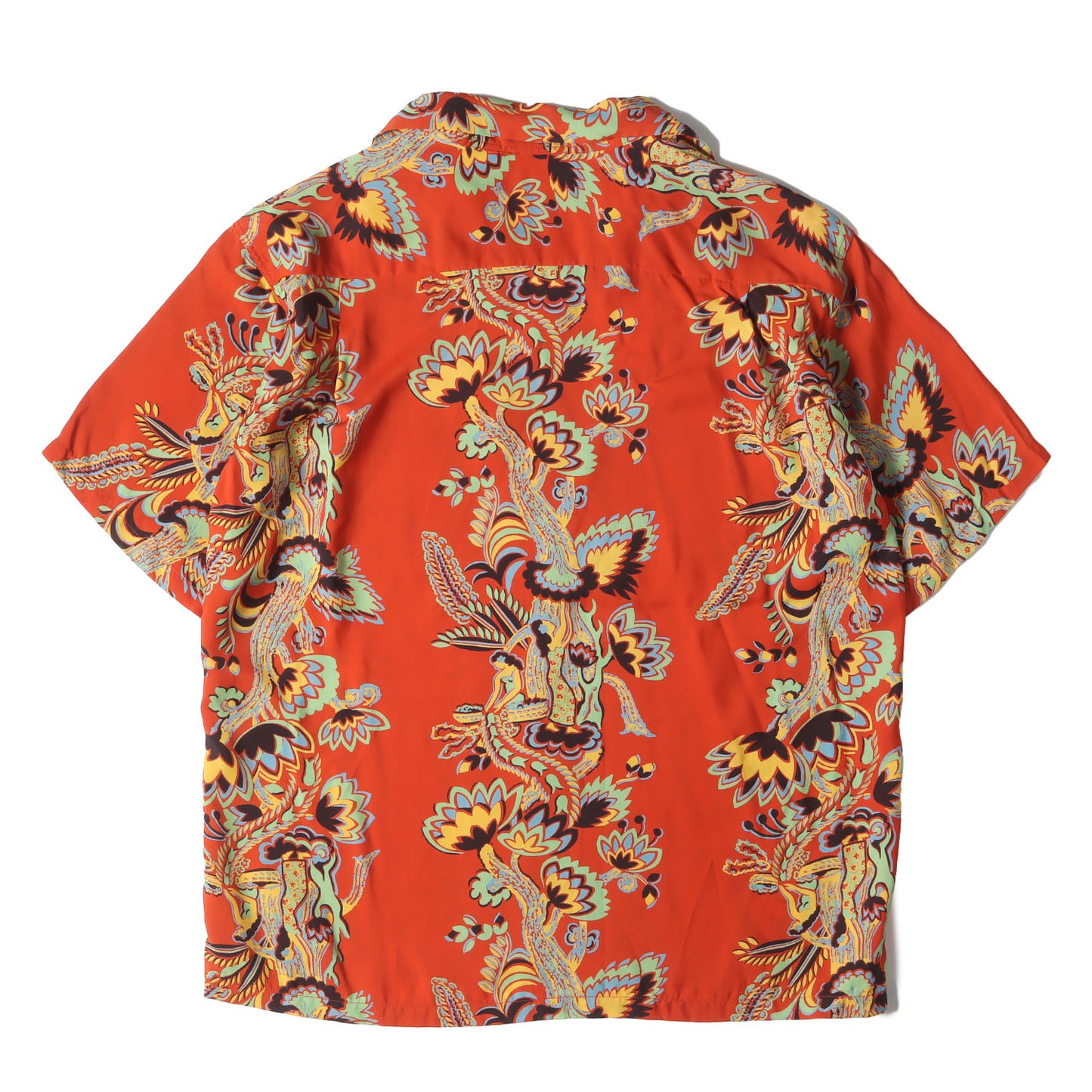 16SS モハラレディ柄 レーヨン アロハシャツ(MOHALA LADY BORDER)