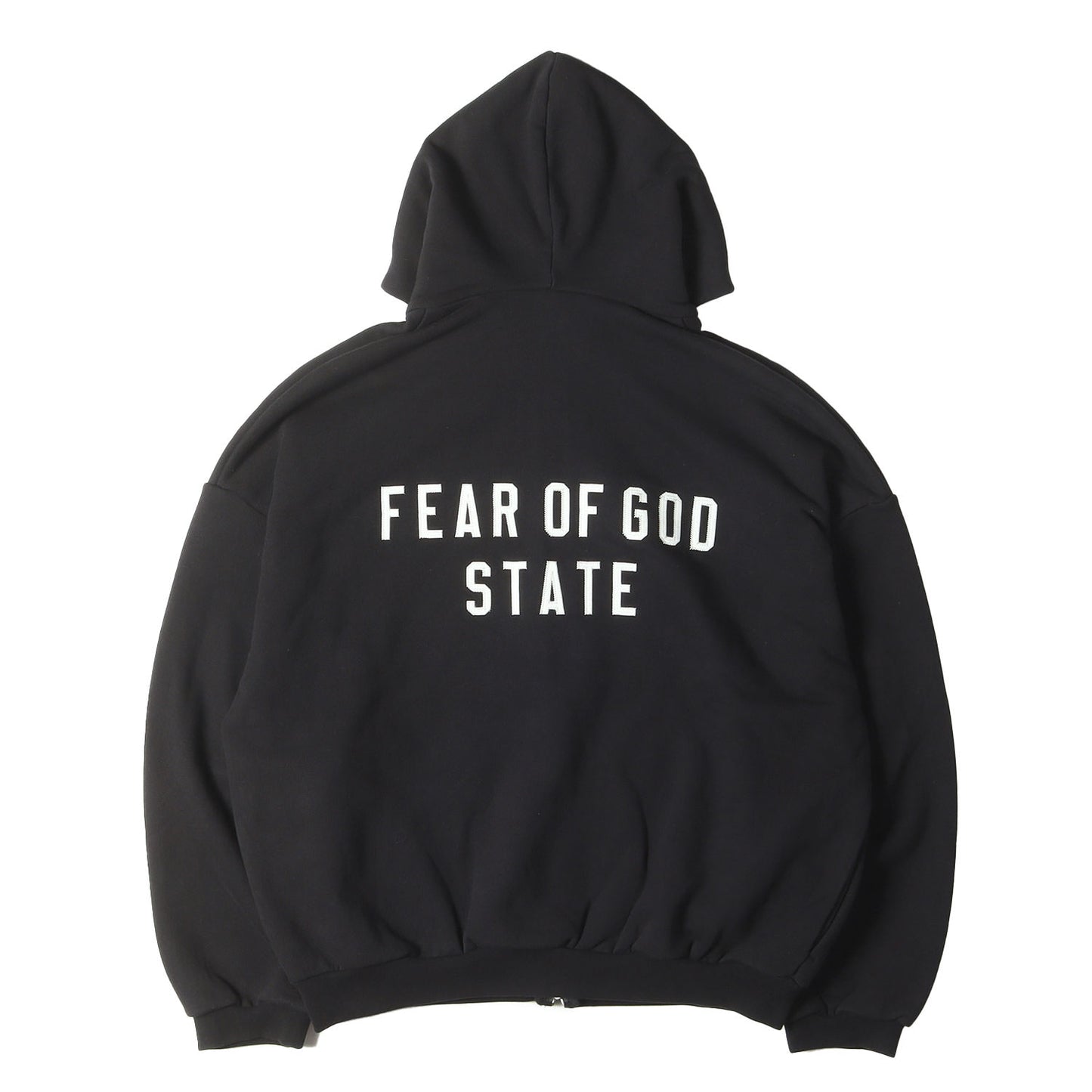 24AW FOG ESSENTIALS アップリケロゴ オーバーサイズ ジップ スウェットパーカー