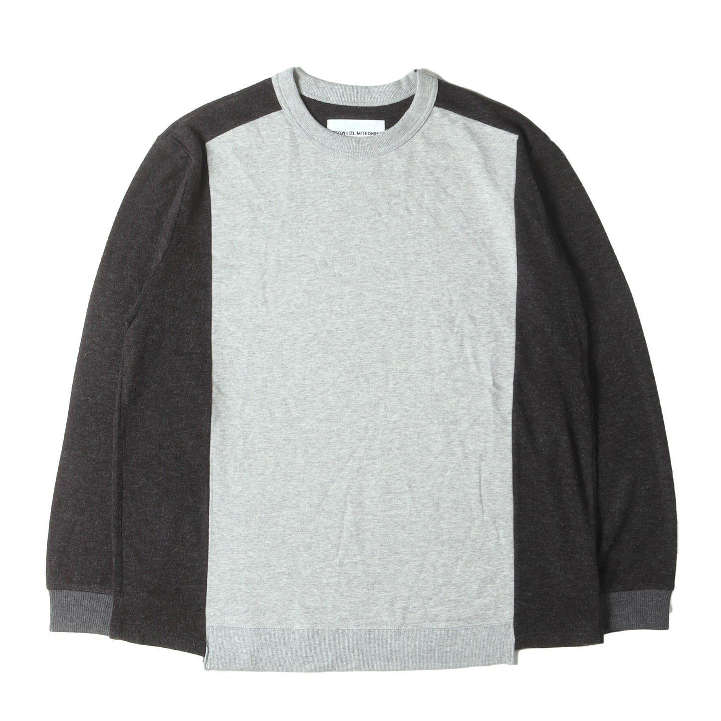 ニット コンビ クルーネック スウェット