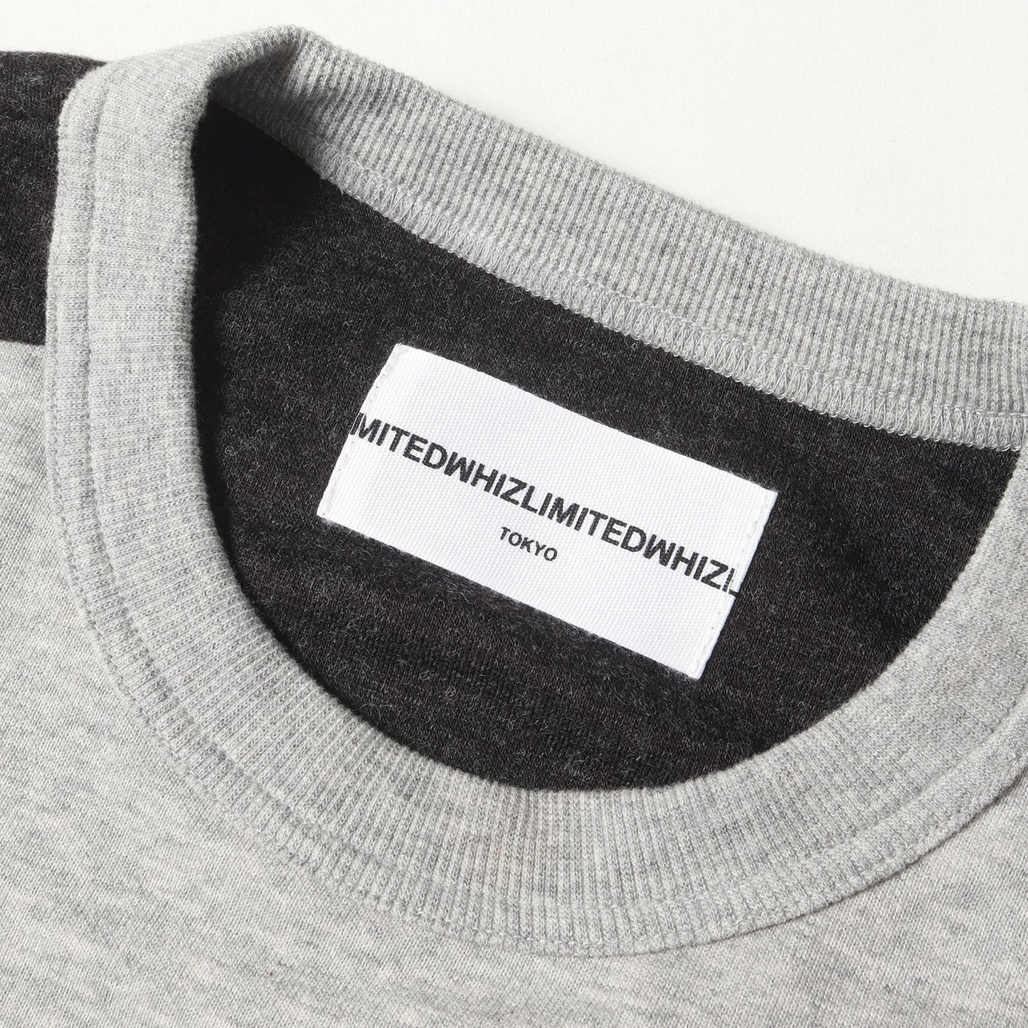 ニット コンビ クルーネック スウェット