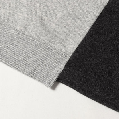 ニット コンビ クルーネック スウェット