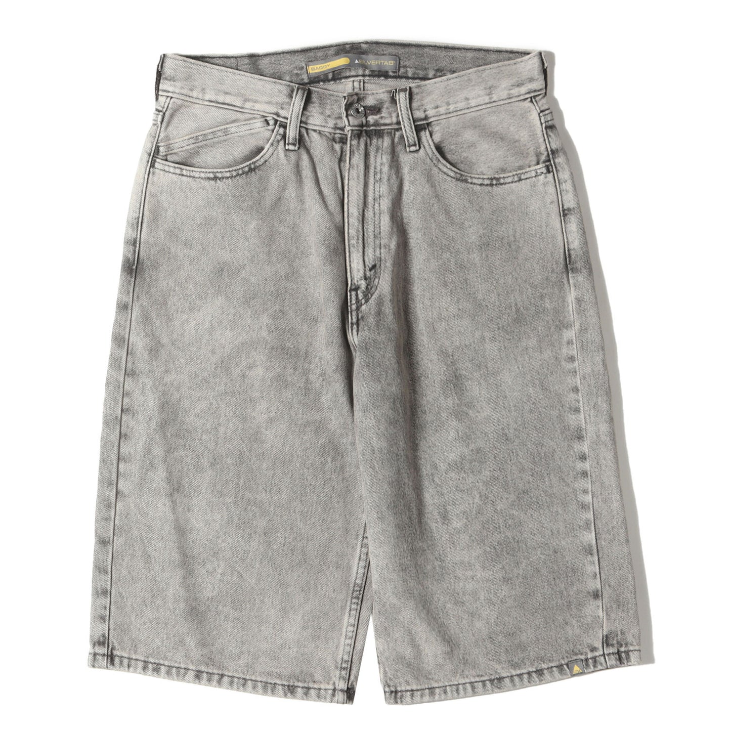 SILVERTAB ユーズド加工 バギー デニムショーツ(BAGGY SHORTS)