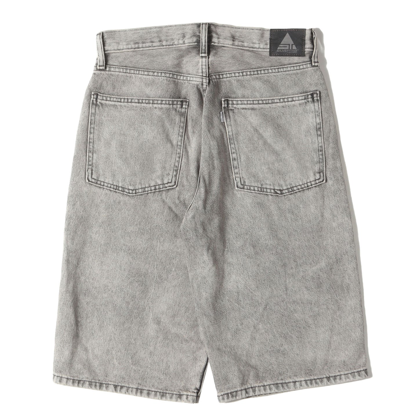 SILVERTAB ユーズド加工 バギー デニムショーツ(BAGGY SHORTS)