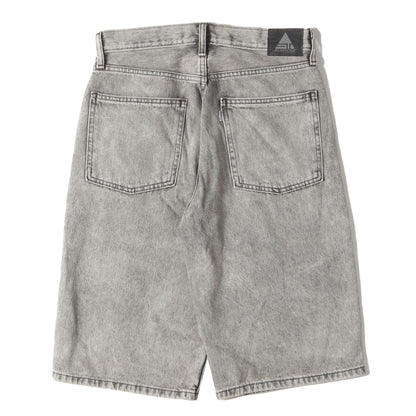 SILVERTAB ユーズド加工 バギー デニムショーツ(BAGGY SHORTS)