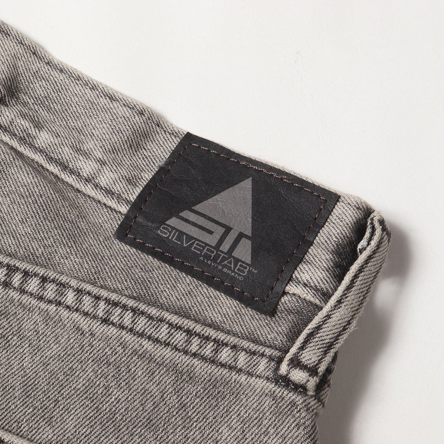 SILVERTAB ユーズド加工 バギー デニムショーツ(BAGGY SHORTS)