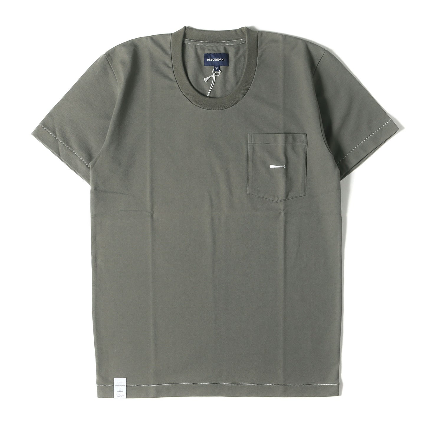 ワンポイント刺繍 Uネック ポケット Tシャツ(CACHALOT / U NECK SS)