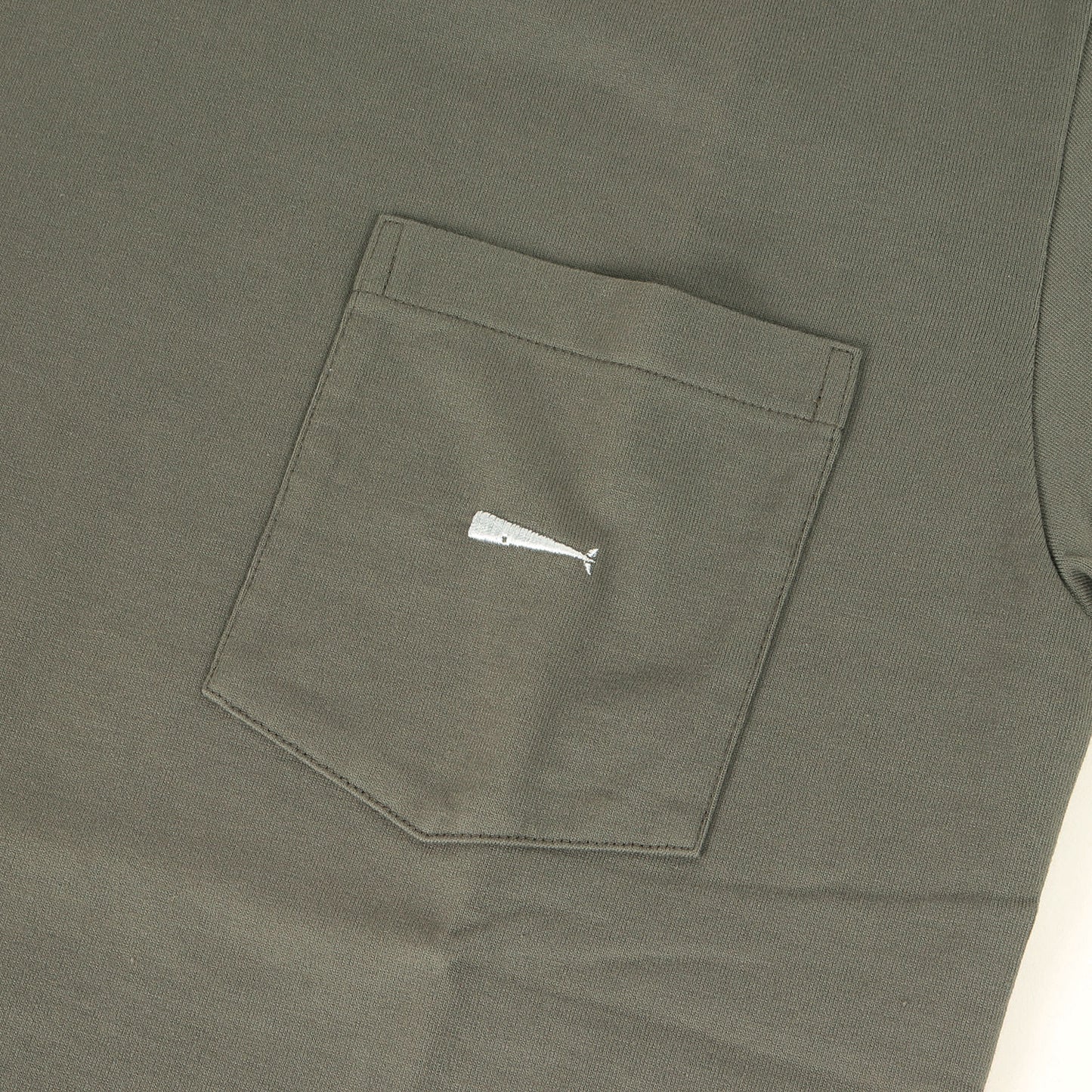 ワンポイント刺繍 Uネック ポケット Tシャツ(CACHALOT / U NECK SS)