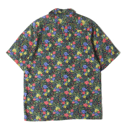 ミニフローラル柄 オープンカラー レーヨン 半袖シャツ(Mini Floral Rayon S/S Shirt)