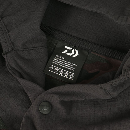 ビッグシルエット ストレッチメッシュ パーカー