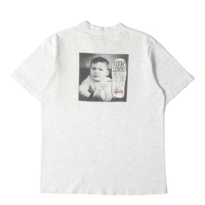 80s OLD STUSSY 黒タグ オールドフォト Tシャツ(USA製 / REMIXED CLASICS)