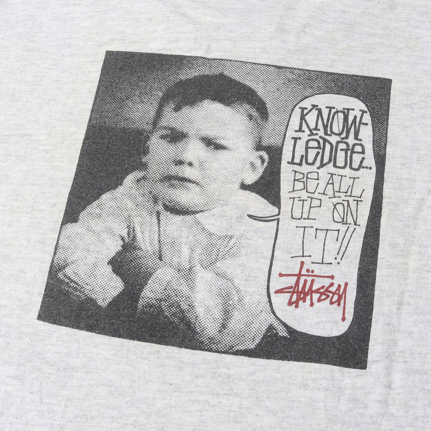 80s OLD STUSSY 黒タグ オールドフォト Tシャツ(USA製 / REMIXED CLASICS)