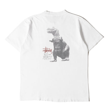80s OLD STUSSY 黒タグ T-REX 恐竜 Tシャツ(USA製)