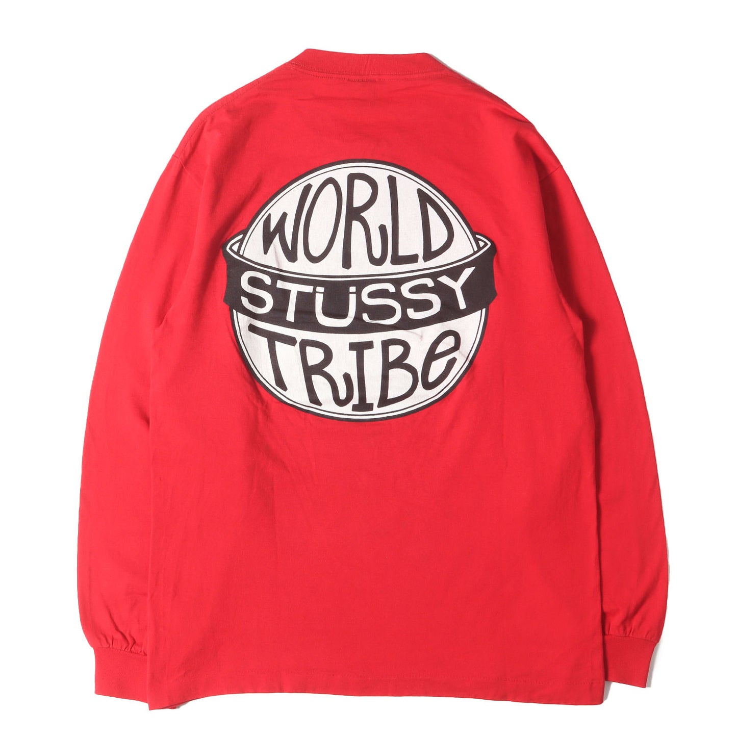 80s OLD STUSSY 黒タグ WORLD TRIBEロゴ ロングスリーブTシャツ(USA製)