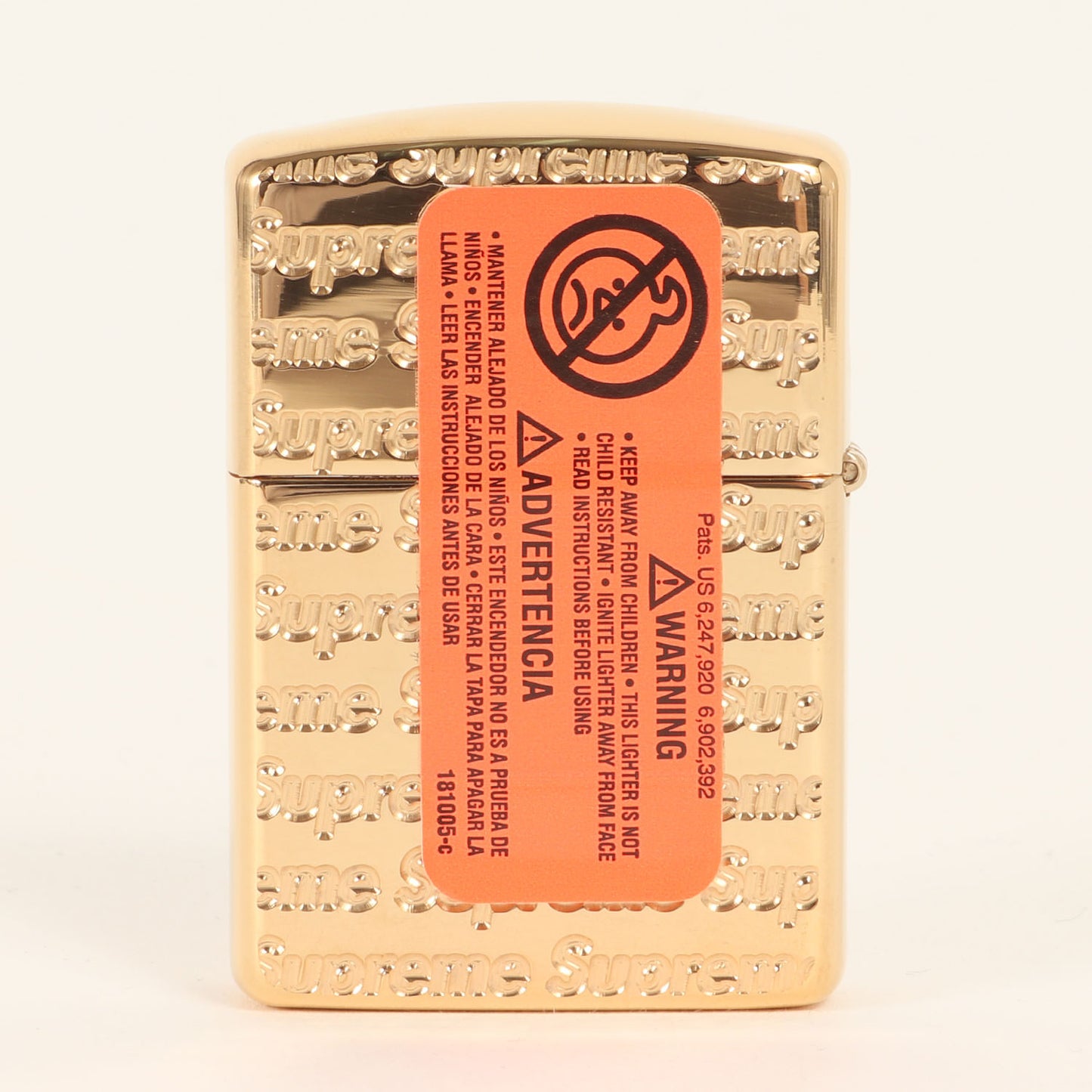 22AW ×Zippo ブランドロゴ型押し ジッポ ライター(Repeat Engraved Zippo)