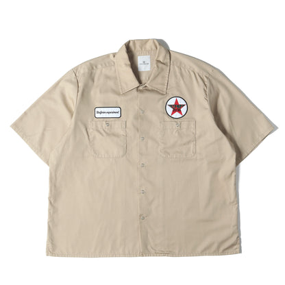 24SS ワッペン付き カスタム ワーク 半袖シャツ(S WPRK SHIRT)