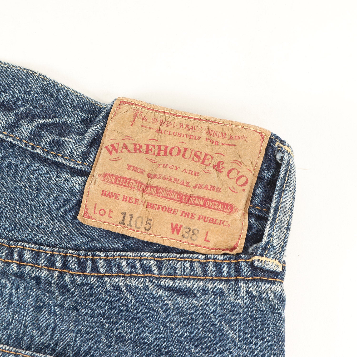 WAREHOUSE (ウエアハウス) 1105 ヴィンテージ加工 セコハン デニム