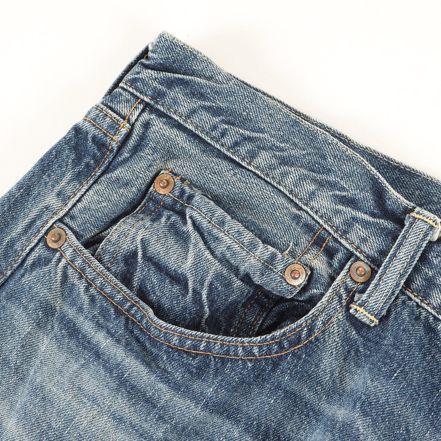 WAREHOUSE (ウエアハウス) 1105 ヴィンテージ加工 セコハン デニム