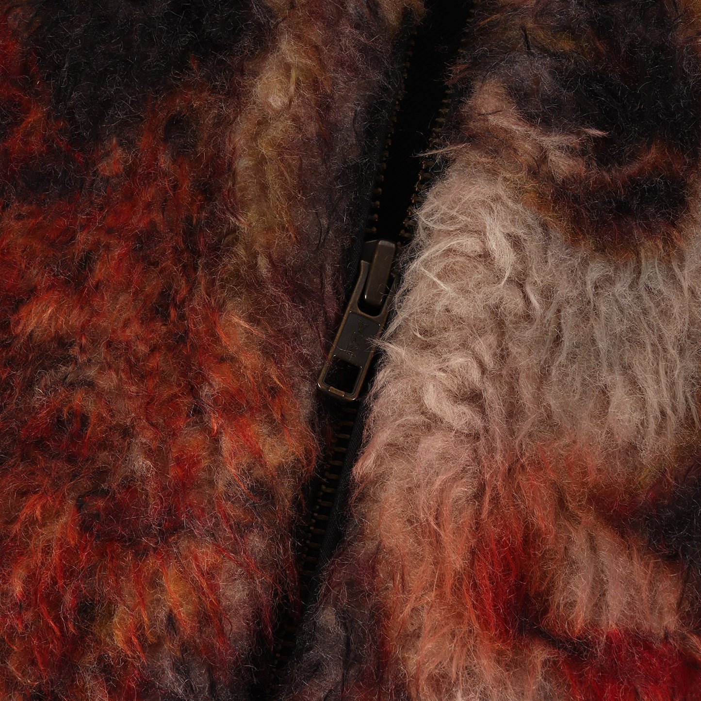 ガネーシャ 総柄 フェイクファージャケット(Ganesh Faux Fur Jacket)