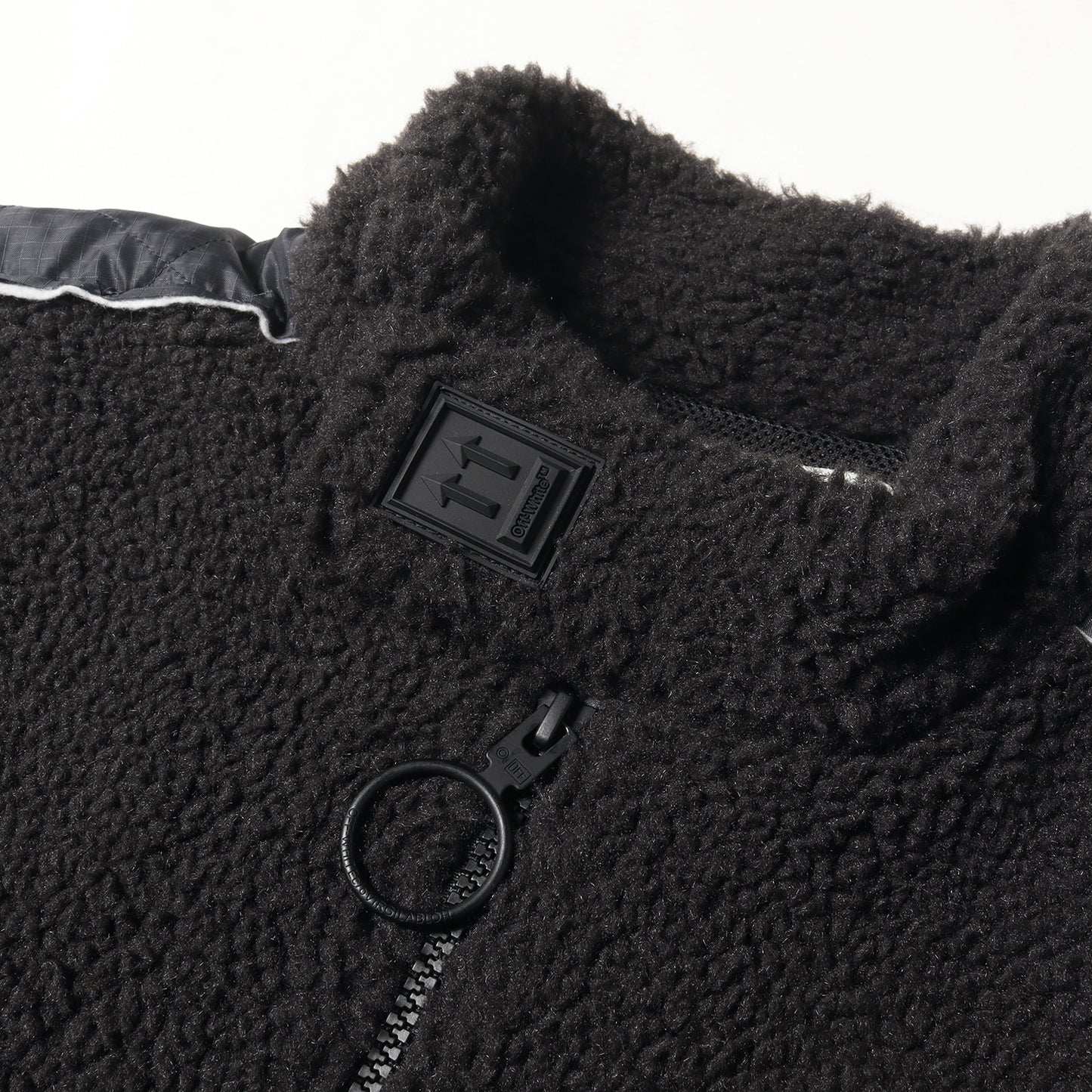 ハーフジップ プルオーバー フリース ジャケット(Logo Plaque Pullover)