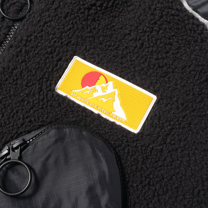 ハーフジップ プルオーバー フリース ジャケット(Logo Plaque Pullover)