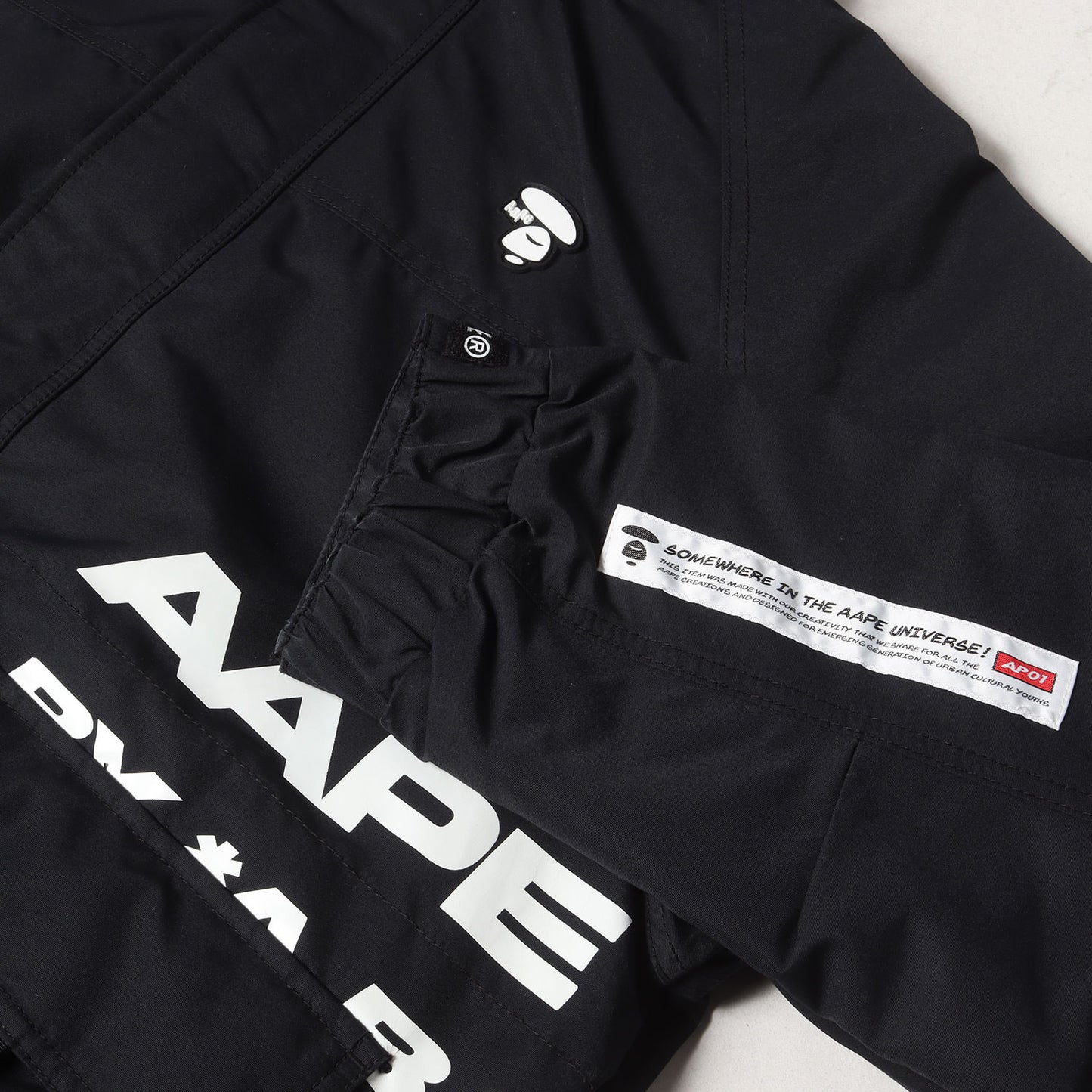 AAPE 裏地フリース フルジップ ジャケット
