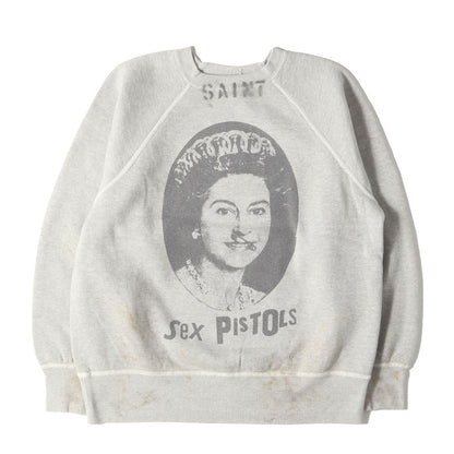 24AW ×Sex Pistols ヴィンテージ加工 スウェット(SP_CRW SWT / QUEEN)
